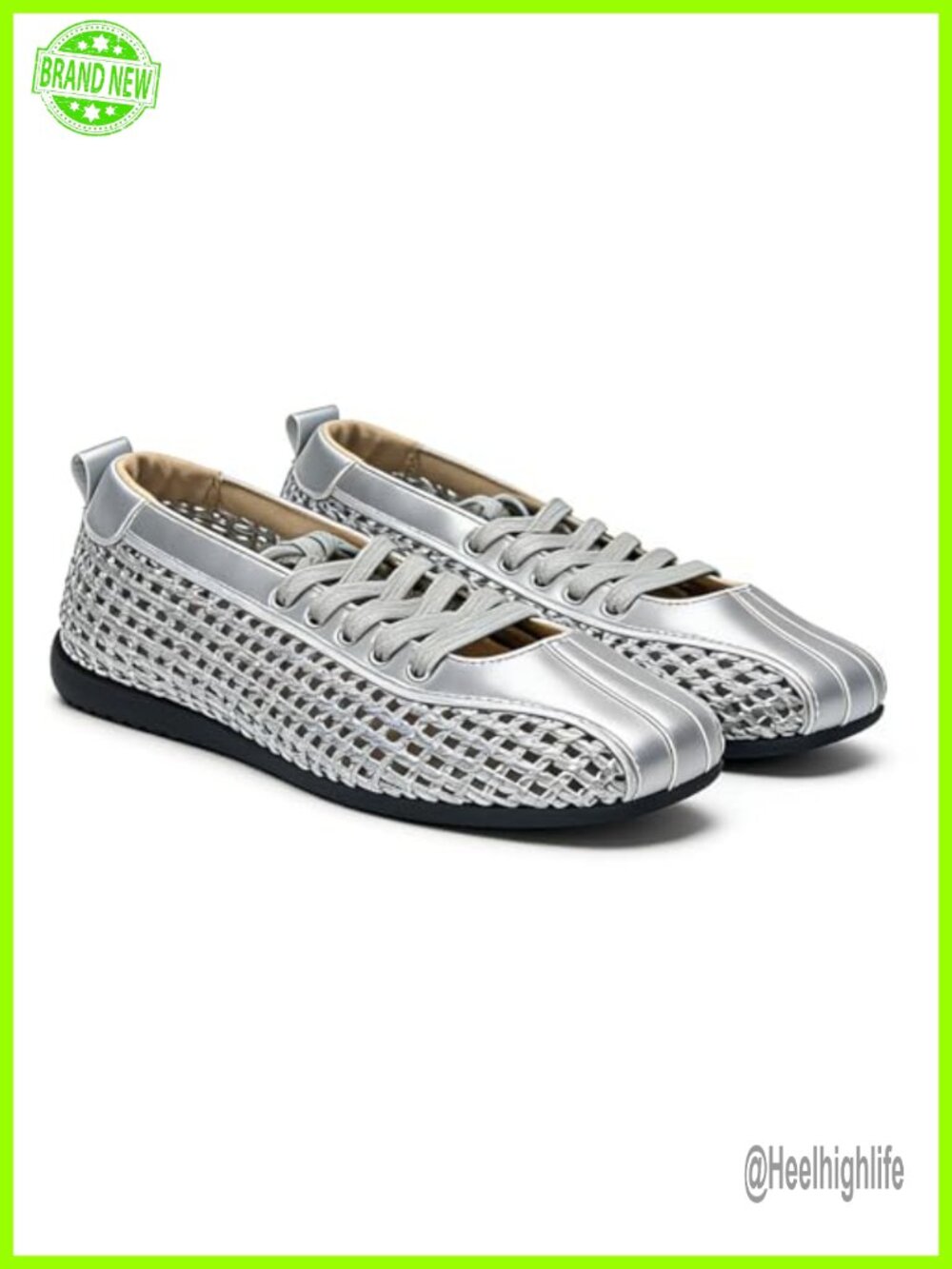Woven Ballet Flats Women Square Toe Mary Jane Shoes Adjustable Strap Bow Mesh